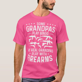 Echte Grandpas spielen mit Feuerwaffen Funny Gun L T-Shirt