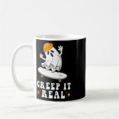 Echte Grusel Geist Halloween Skateboard Jungen Ska Kaffeetasse (Links)