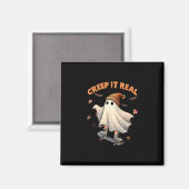 Echte Grusel-Skateboarding-Geist Retro-Halloween Magnet (Vorderseite/Rückseite)