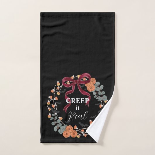Echte Halloween-Bat-Moodystimmung Handtuch (Handtuch)