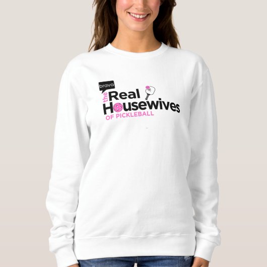 Echte Hausfrauen von Pickleball Frauenpullover Sweatshirt (Vorderseite)