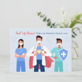 Echte Helden des Lebens Vielen Dank Dankeskarte (Stehend Vorderseite)