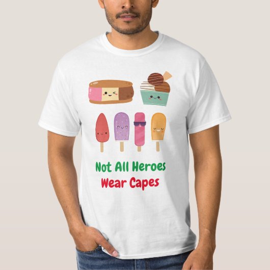 Echte Helden : Eisdielen T-Shirt (Vorderseite)