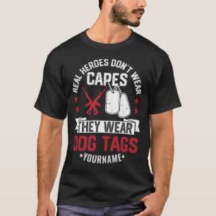 Echte Helden tragen keine Kapen, die sie Hundesags T-Shirt