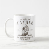 Echte Helden tragen keine Kapen, sie werden Vater  Kaffeetasse (Links)