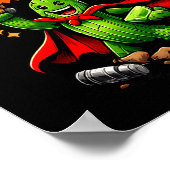 Echte Helden trinken Tequila Kaktus Party Crew Wit Poster (Ecke)