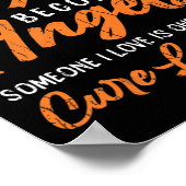 Echte Helden werden Engel glückliche Leukämie Bewu Poster (Ecke)