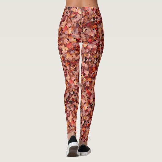 Echte Herbstlaube Leggings (Rückseite)