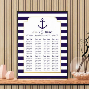 Echte Hochzeit der Nautischen Marine und der Anker Foliendrucke