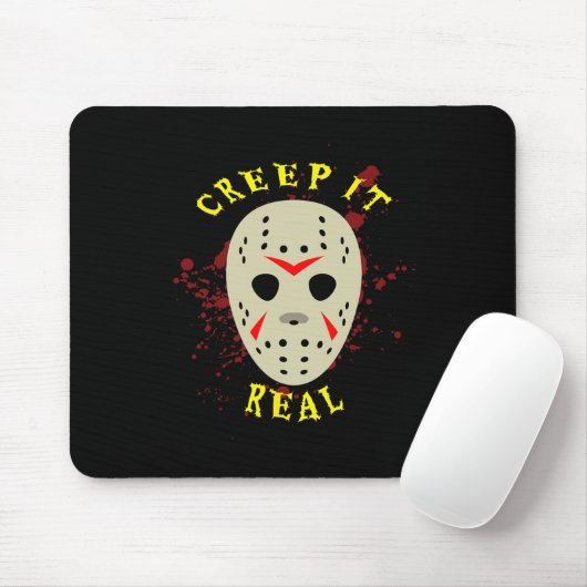 Echte Hockeymasken Halloween-Horror  Mousepad (Mit Mouse)