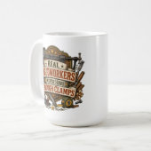 Echte Holzarbeiter Klemmen-Kaffeetasse Kaffeetasse (Vorderseite Links)