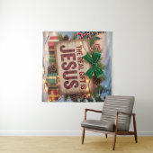 Echte Jesus-Tapete als Geschenk Wandteppich (Beispiel (Horizontal))