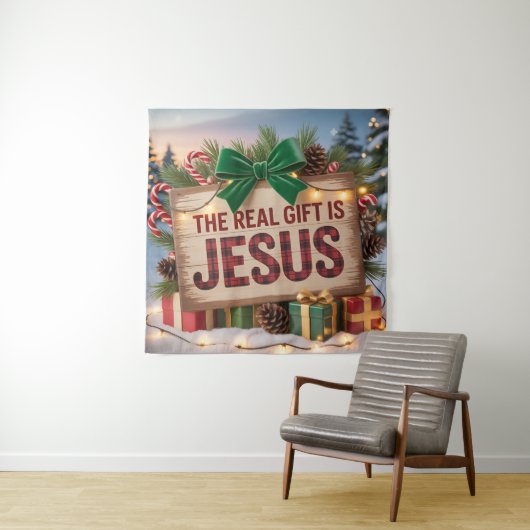 Echte Jesus-Tapete als Geschenk Wandteppich (Beispiel)