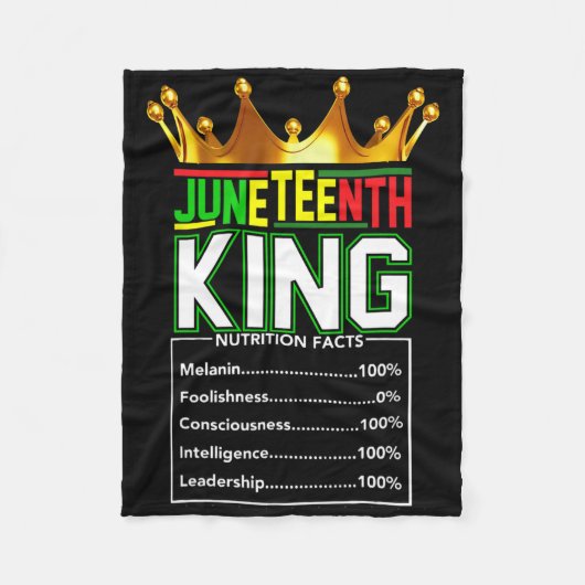 Echte Juneteenth-Sache Fleecedecke (Vorderseite)