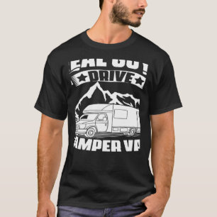 Echte Kerle fahren Camper Van Camping Reisen Wande T-Shirt