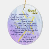 Echte Krankenpflege Keramik Ornament (Links)