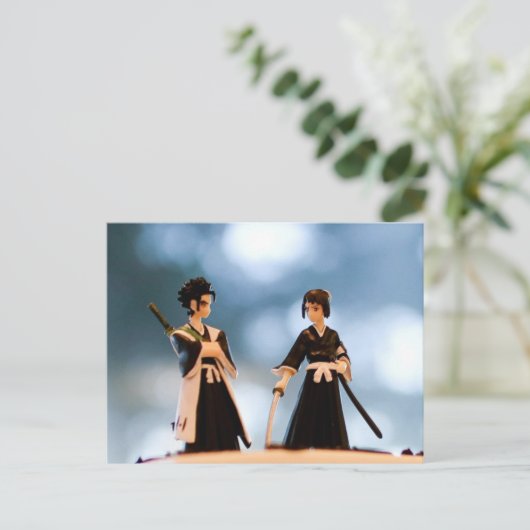 Echte Lebensehe Postkarte (Stehend Vorderseite)