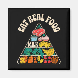 Echte Lebensmittel-Nahrungspyramide-Illustration Magnet