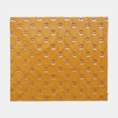Echte Lederpolsterung: dekoratives Motiv. Fleecedecke (Vorderseite (Horizontal))