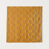 Echte Lederpolsterung: dekoratives Motiv. Wandteppich (Vorderseite (Horizontal))