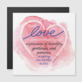 Echte Liebe Magnetkarte (Vorne/Hinten)