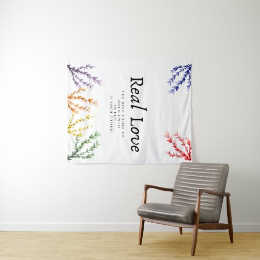 echte Liebe und berühmte Sprichwort-Wandkunst Wandteppich (Beispiel (Horizontal))