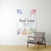 echte Liebe und berühmte Sprichwort-Wandkunst Wandteppich (Beispiel)