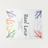 echte Liebe und berühmte Sprichwort-Wandkunst Wandteppich (Vorderseite (Horizontal))