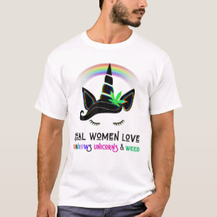 Echte Liebe Unicorns Rainbows T-Shirt