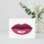 Echte Lippen Postkarte (Stehend Vorderseite)