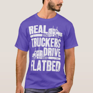 Echte LKWs fahren flachgelegt zum besten LKW-Fahre T-Shirt