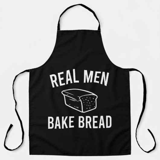 Echte Männer backen Brot - Lustiges Backdesign Schürze (Vorderseite)
