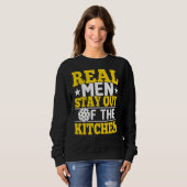 Echte Männer Bleibe aus dem Küchenstückchen Sweatshirt (Vorne ganz)