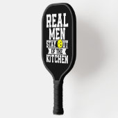 Echte Männer Bleibe aus der Küche Costum Picklebal Pickleball Schläger (Links)