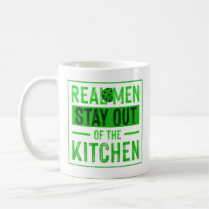 Echte Männer Bleibe aus der Küche Funny Pickleball Kaffeetasse