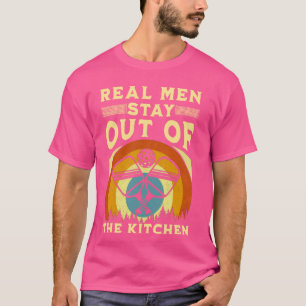 Echte Männer bleiben aus der Küche lustiges Pickle T-Shirt