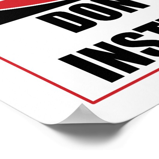 Echte Männer brauchen keine Anweisungen zu untersc Poster (Ecke)