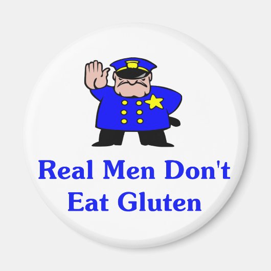 Echte Männer essen kein Gluten Magnet (Vorne)
