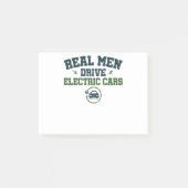 Echte Männer fahren Elektroautos Post-it Klebezettel (Vorderseite)