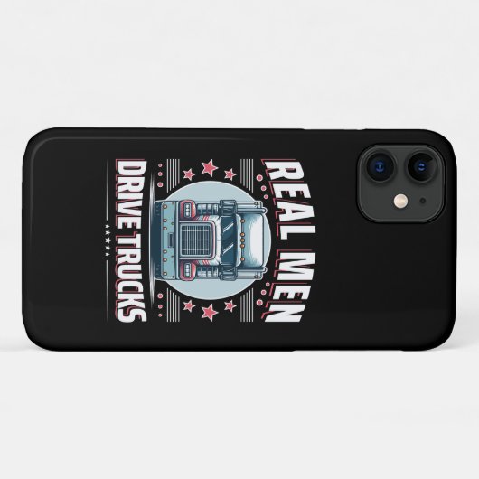 Echte Männer fahren Lastkraftwagen Case-Mate iPhone Hülle (Rückseite (Horizontal))