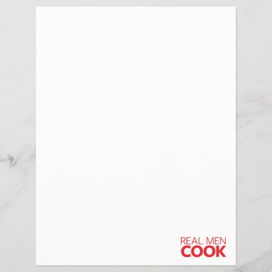 Echte Männer kochen Flyer (Vorne)