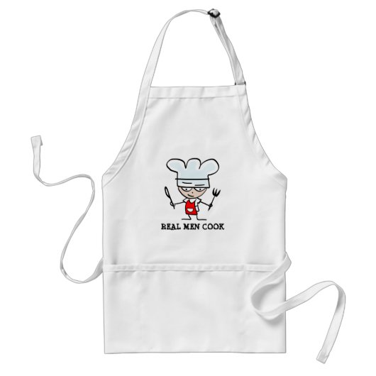 Echte Männer kochen Schürze (Vorne)