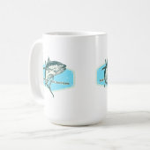 Echte Männer Ködern Ihre Eigene Haken Kaffeetasse (Vorderseite Links)