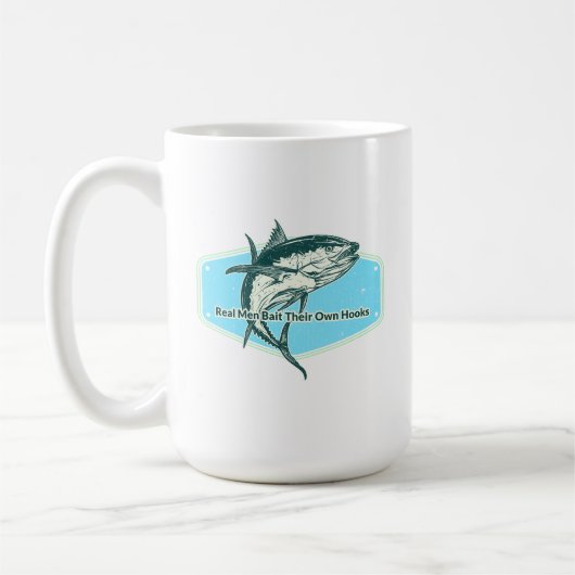 Echte Männer Ködern Ihre Eigene Haken Kaffeetasse (Links)