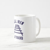Echte Männer legen Schienen Kaffeetasse (VorderseiteRechts)