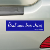 Echte Männer Liebe Jesus Autoaufkleber (Auf Auto)