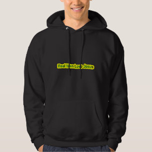 Echte Männer Liebe Jesus Hoodie