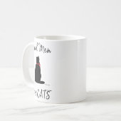 Echte Männer Liebe Katzen. Graphic, Cool White Kaffeetasse (Vorderseite Links)