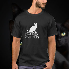 Echte Männer Liebe Katzen im Shirt