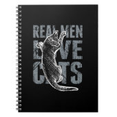 Echte Männer Liebe Katzen in Not Notizblock (Vorderseite)